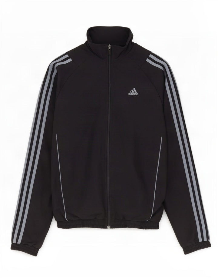 Adidas drenge grafisk træningsdragt topjakke 15-16 år sort polyester