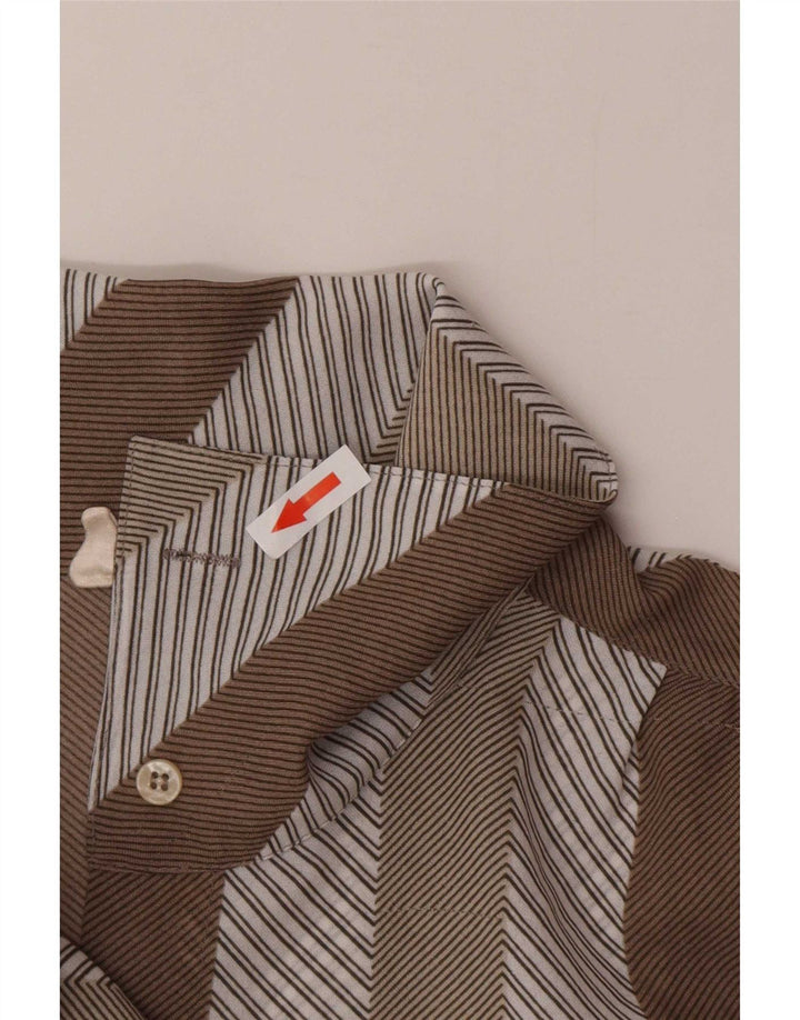Tru Dame Pullover Shirt EU 46 XL Brun Stribet Polyester