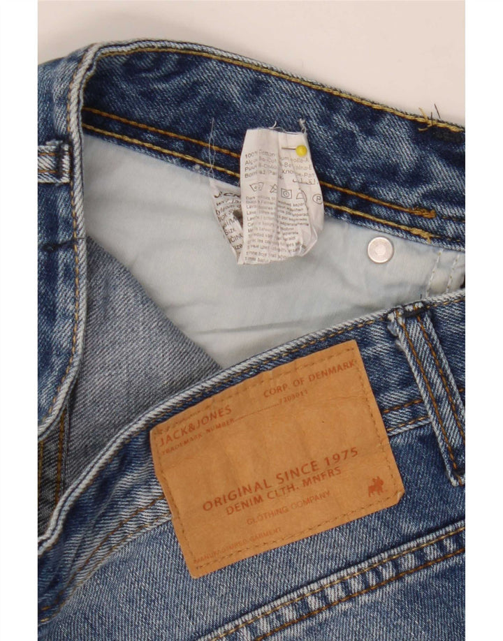 Jack & Jones denimshorts til mænd Small W30 blå bomuld