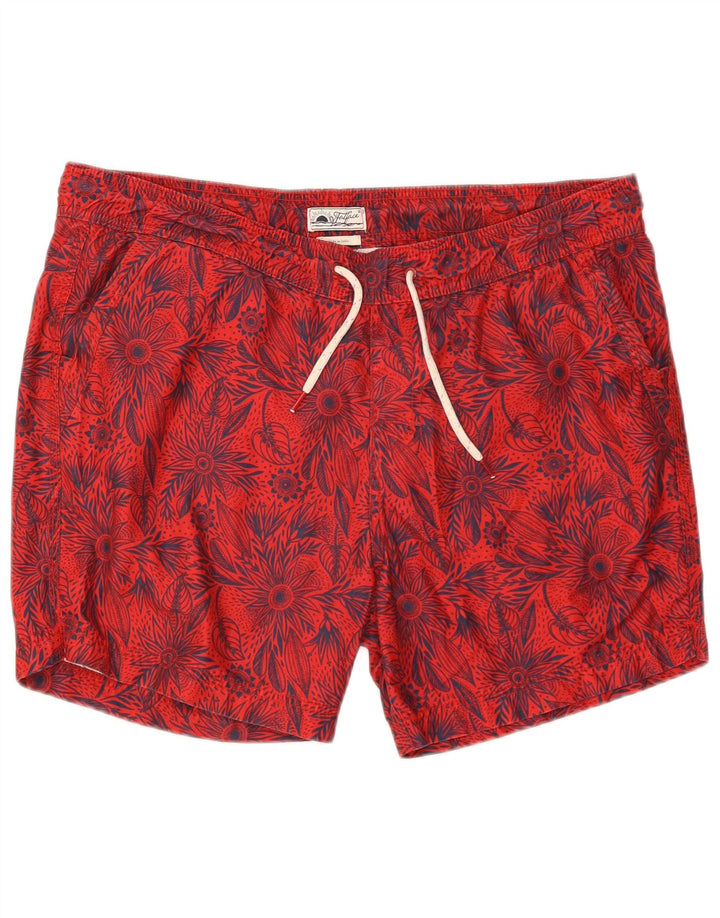 FAT FACE Herre badeshorts Store røde blomster