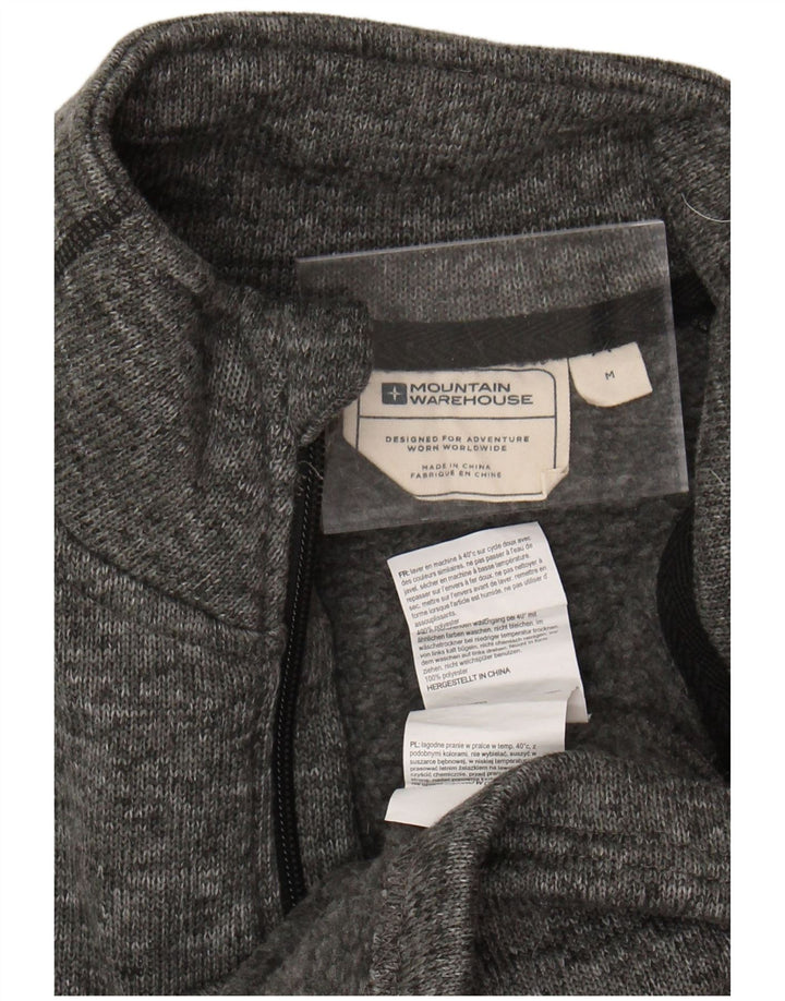 MOUNTAIN WAREHOUSE Mens Zip Neck Pullover Tracksuit Top Medium Grey