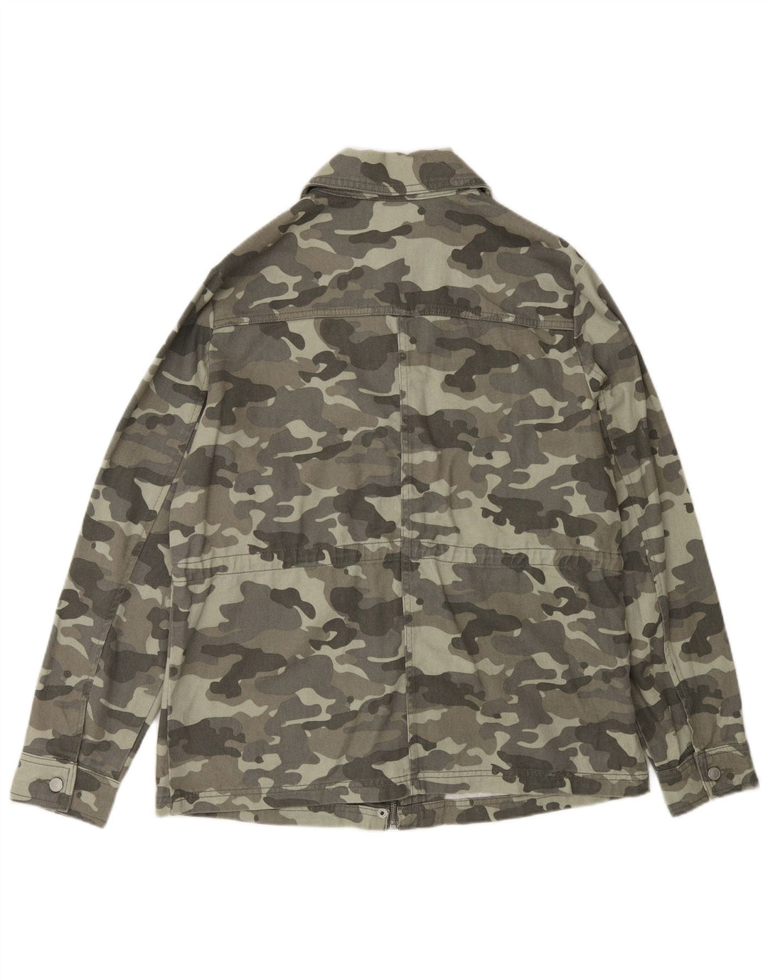 M&Co Dame Military Jacket UK 12 Mellemgrøn Camouflage Bomuld