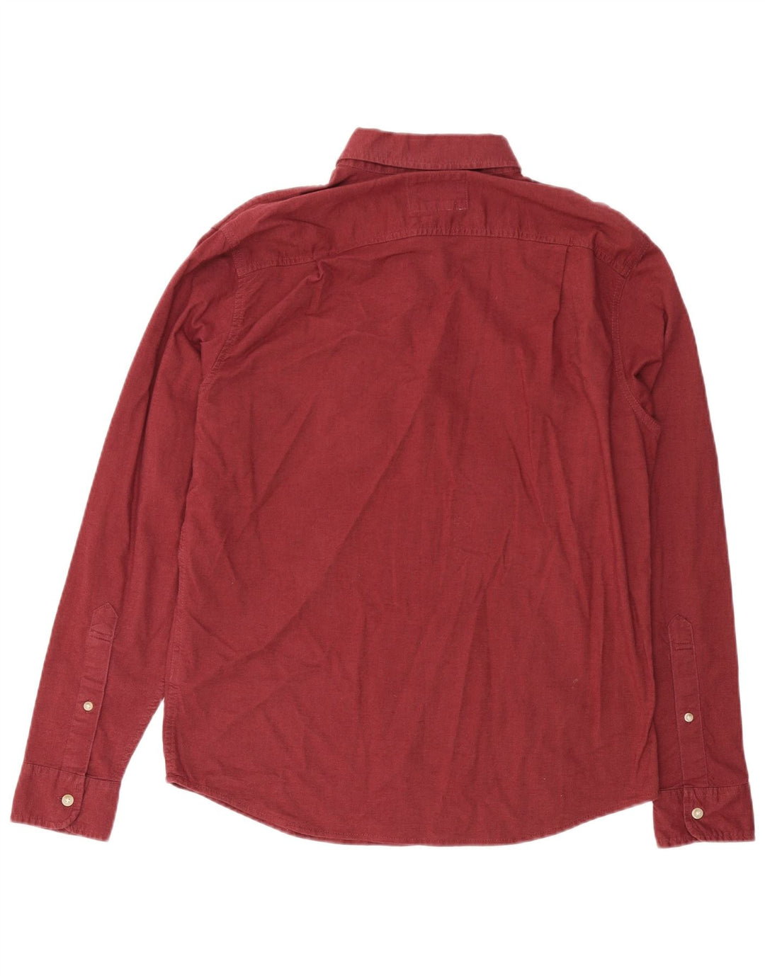 HOLLISTER Stretch Pullover Shirt til mænd Stor Bourgogne bomuld