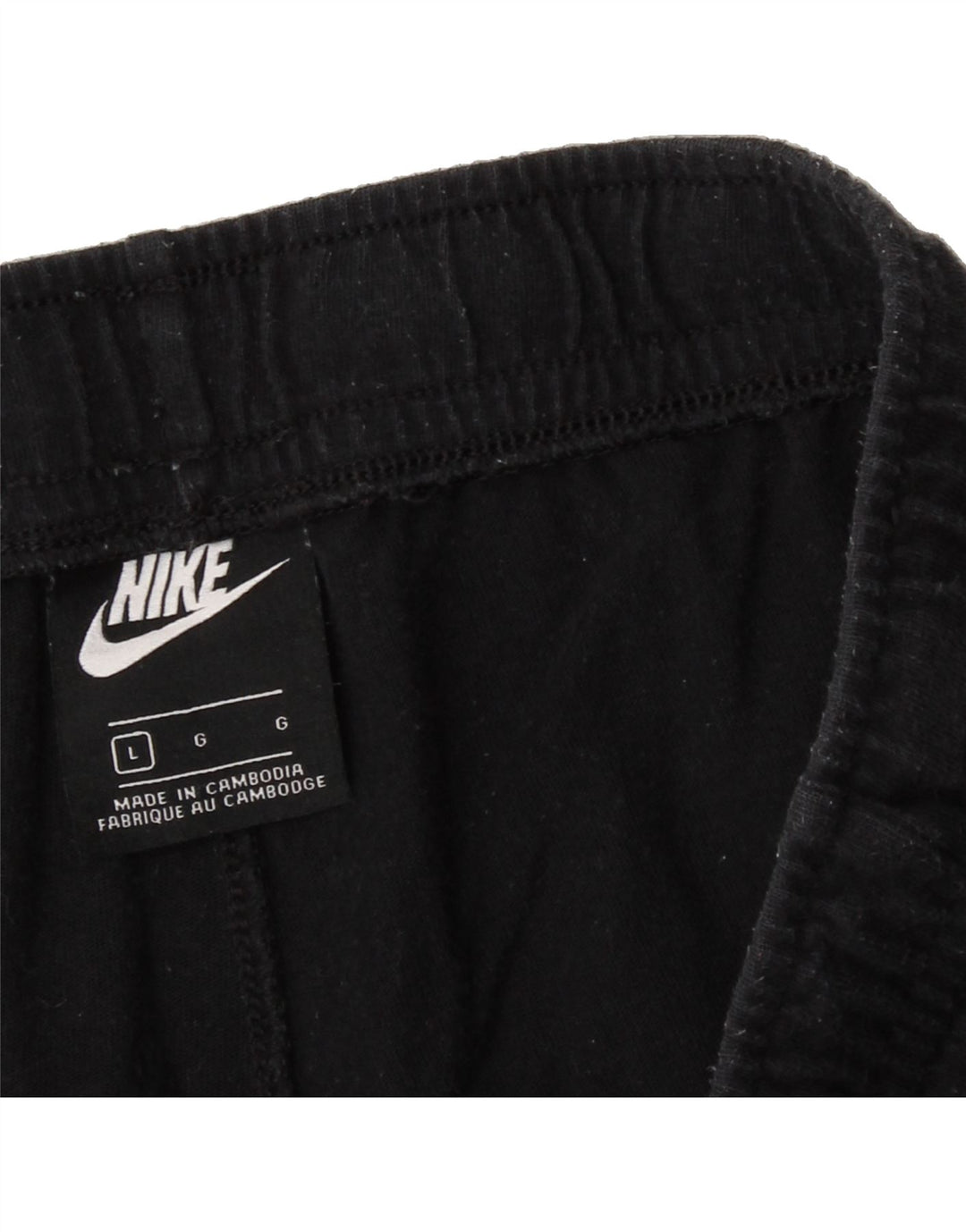 NIKE Mens Sport Shorts Large Black Cotton Vintage Nike and Second-Hand Nike from Messina Hembry 