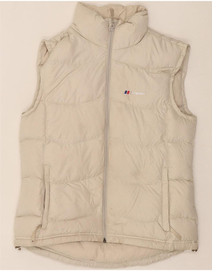 BERGHAUS Womens Padded Gilet UK 16 Large Beige Polyester Vintage Berghaus and Second-Hand Berghaus from Messina Hembry 