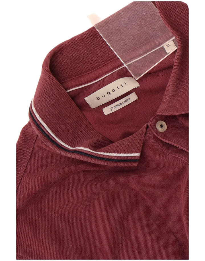 Bugatti herre poloshirt XL rødbrun