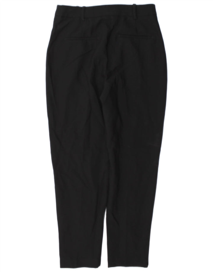 Zara kvinders tilspidsede chinobukser Medium W28 L27 sort polyester