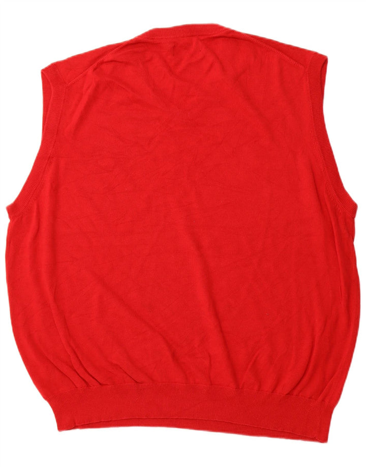 CHAPS Herrevest Tank Top 2XL Rød Bomuld