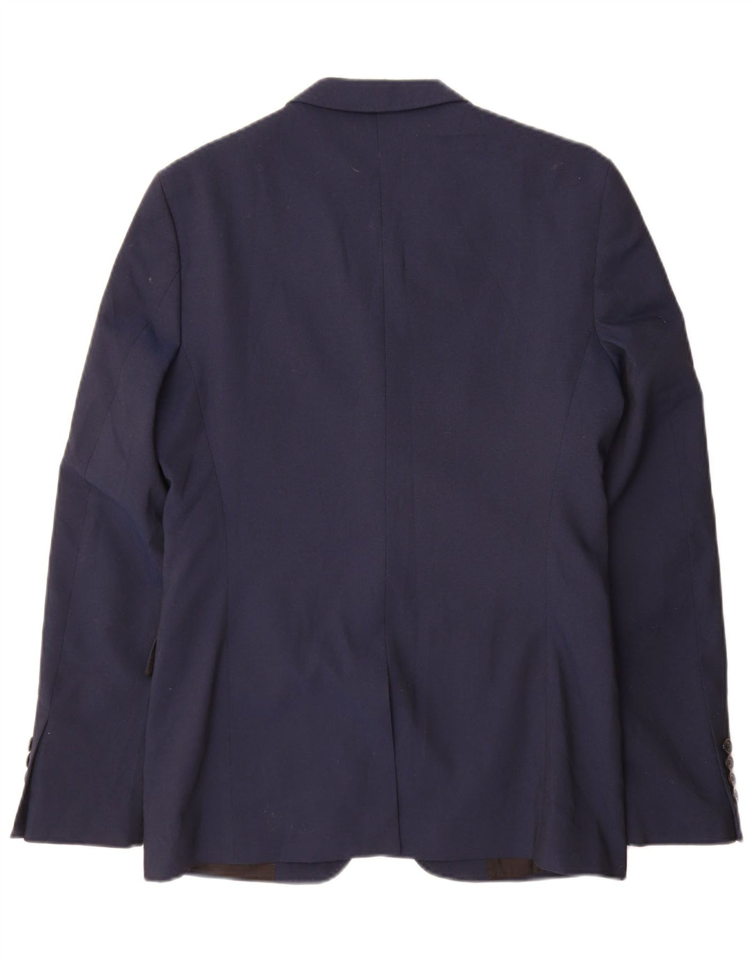 Zara Herre 2-knaps blazerjakke EU 48 Mellem marineblå polyester