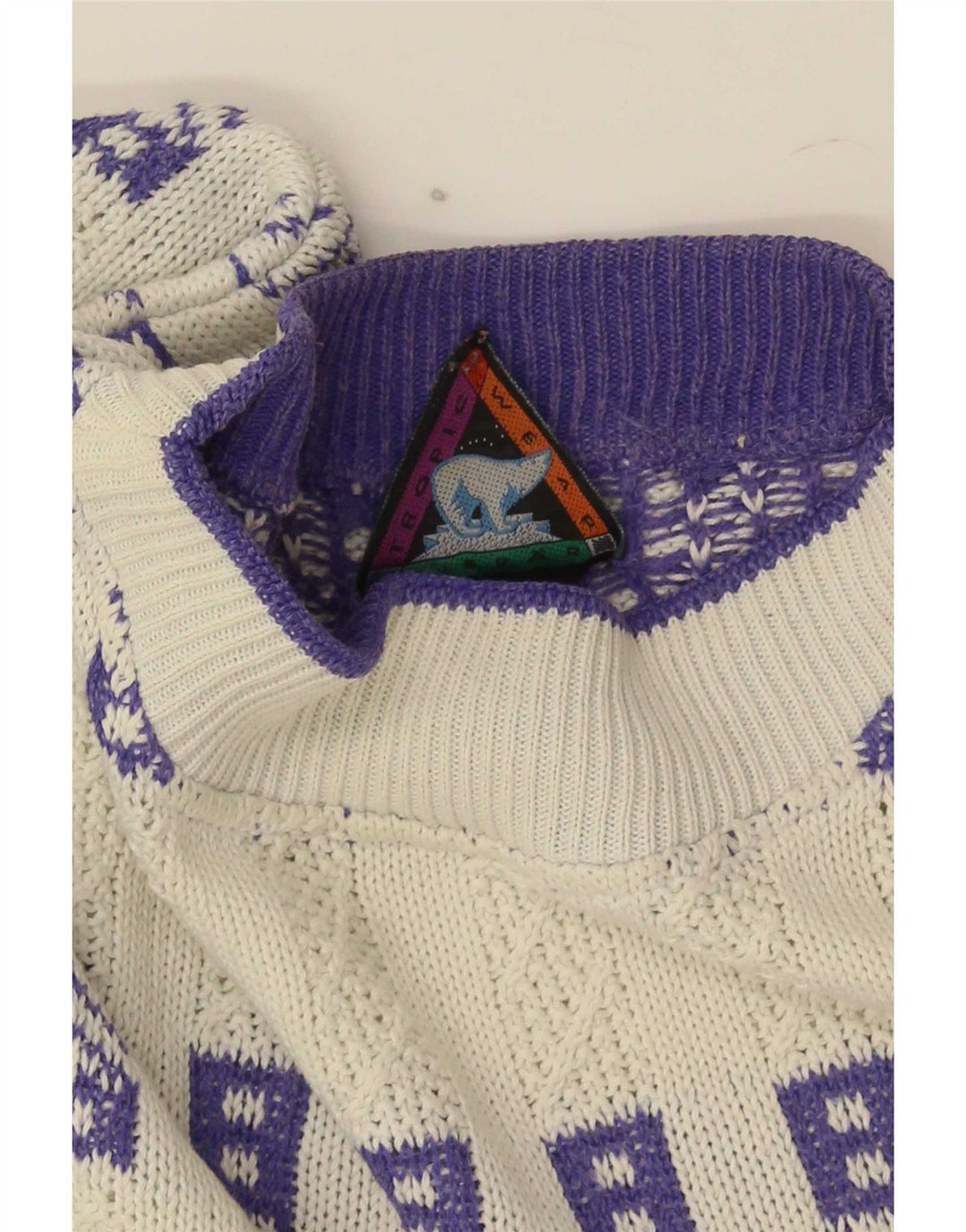 Eisbar Herre Crew Neck Jumper Sweater XL Hvid Geometrisk