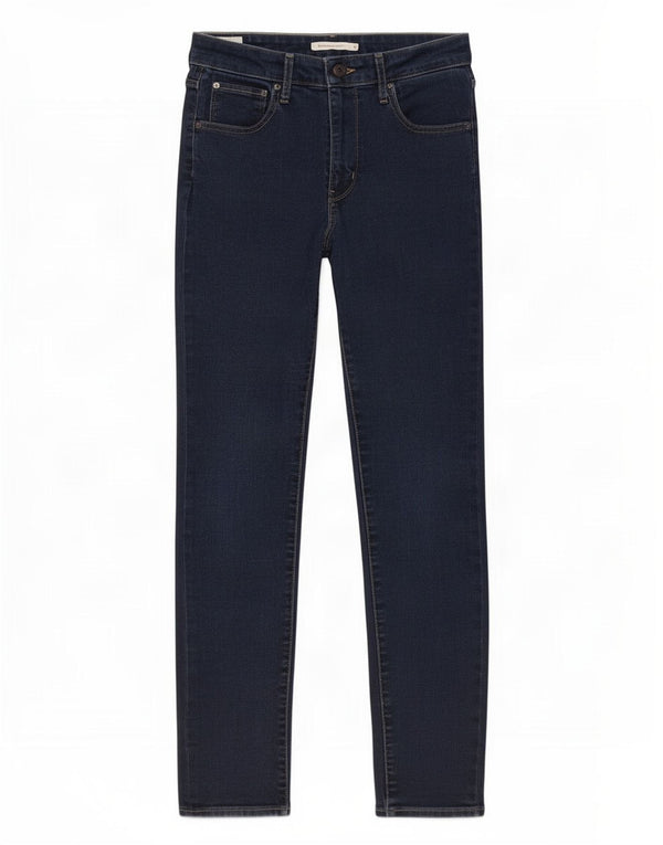 Levi's Dame 721 Skinny Jeans W31 L30 Navyblå Bomuld