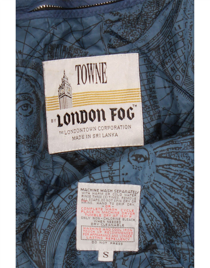 LONDON FOG Dame Oversized Windbreaker Jacket UK 10 Small Navy Blue