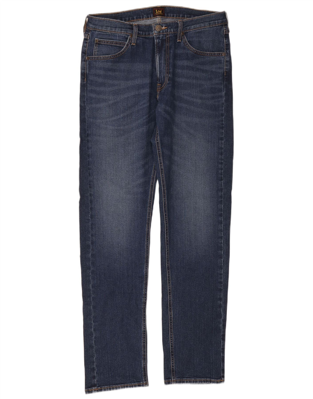 Lee Mens Daren Zip Fly Slim Jeans W33 L34 Blå Bomuld