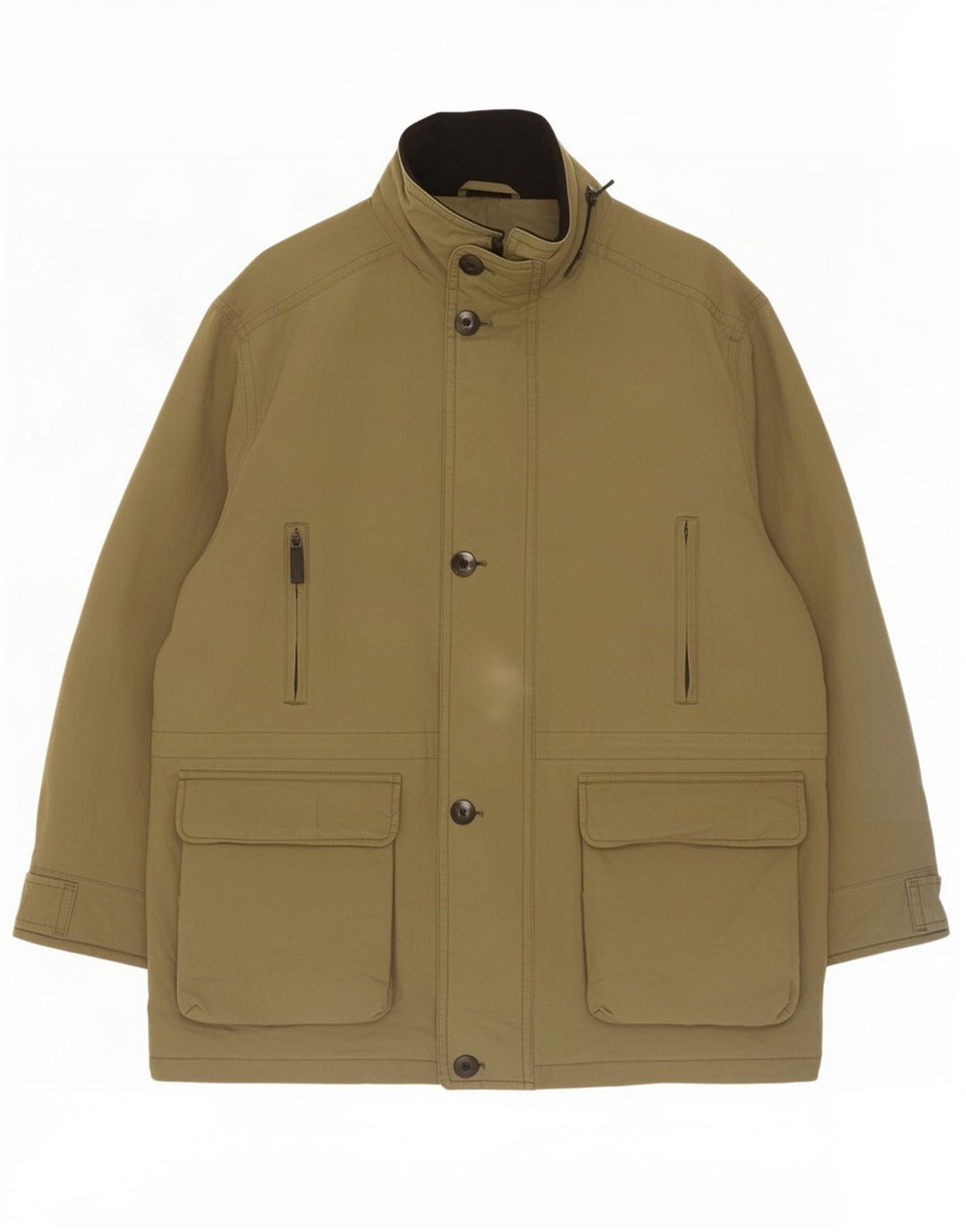 Marks & Spencer Herre Windbreaker Jacket UK 44/46 XL Khaki Bomuld