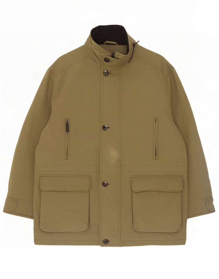 Marks & Spencer Herre Windbreaker Jacket UK 44/46 XL Khaki Bomuld