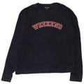 WHISTLE Dame Weekend Graphic Sweatshirt Jumper UK 10 Small Navy Blue