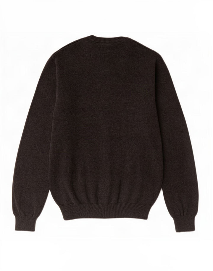Marks & Spencer Herre Regular Fit V-hals sweater mellemgrå bomuld