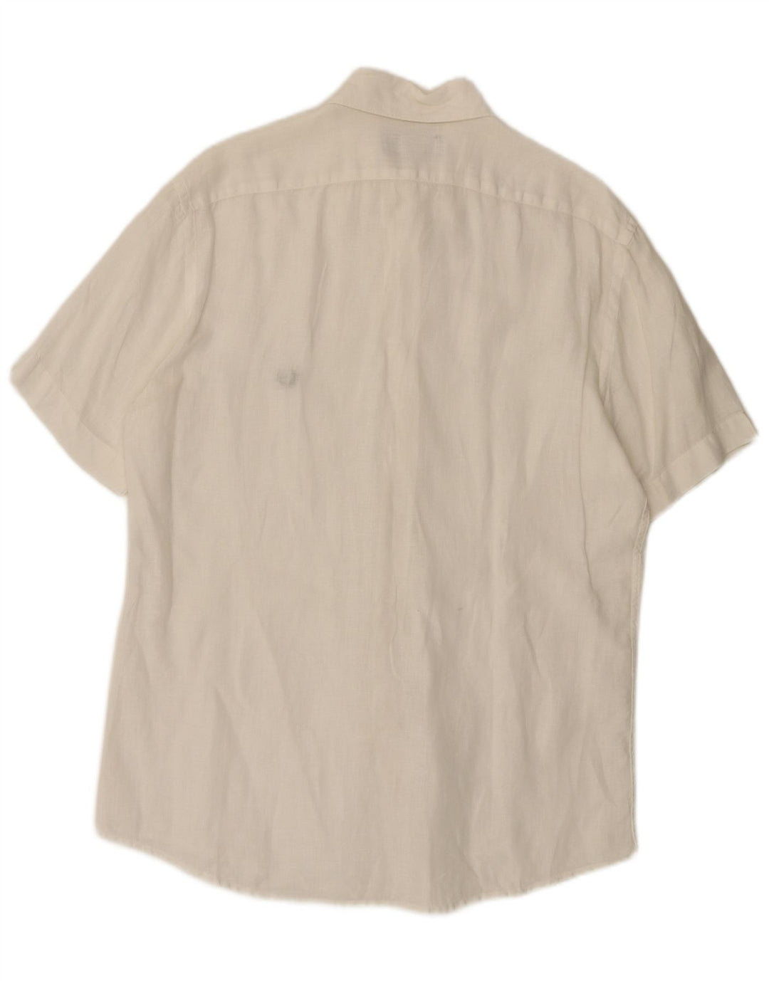 Fred Perry Herre kortærmet skjorte medium hvid linned