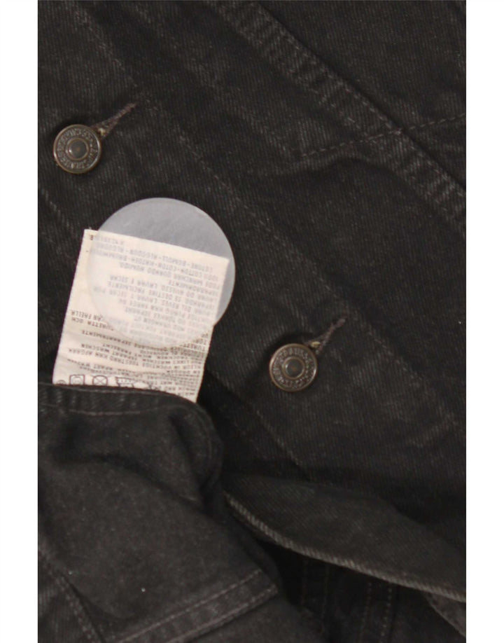 Levi's Herre Denim Gilet UK 38 Medium Sort Bomuld