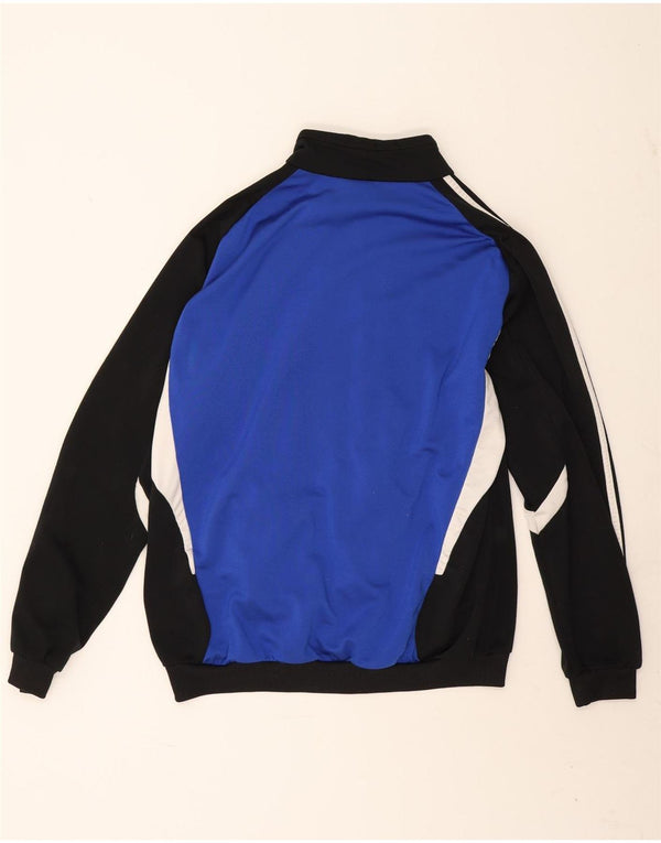 Adidas Træningsdragt til mænd Top jakke UK 44/46 Large Blue Colourblock Polyester