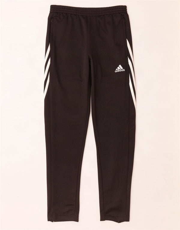 Adidas Boys Climalite træningsdragt bukser 11-12 år Stor sort polyester