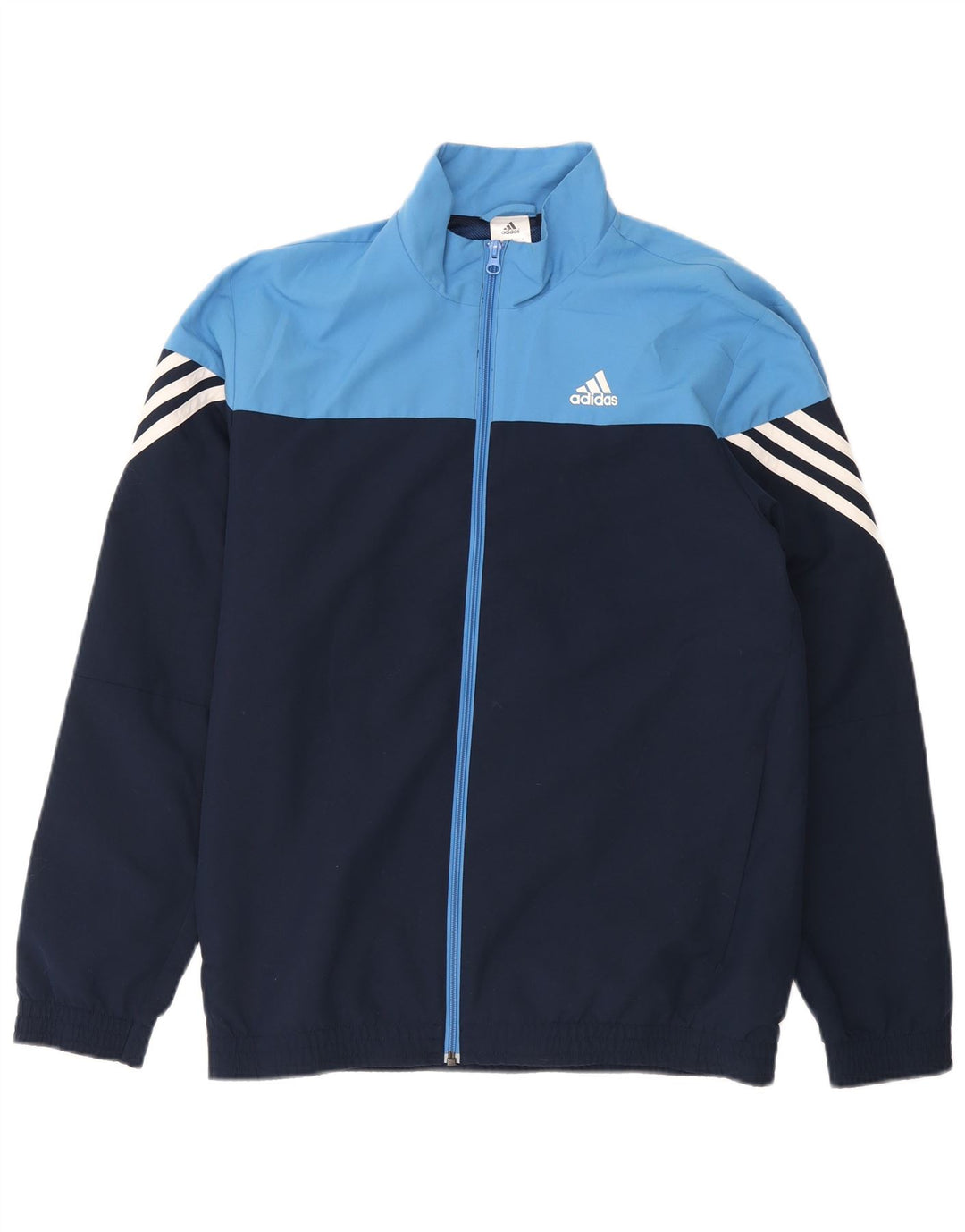 Adidas Træningsdragt til mænd, topjakke UK 36/38 Small Navy Blue Colourblock
