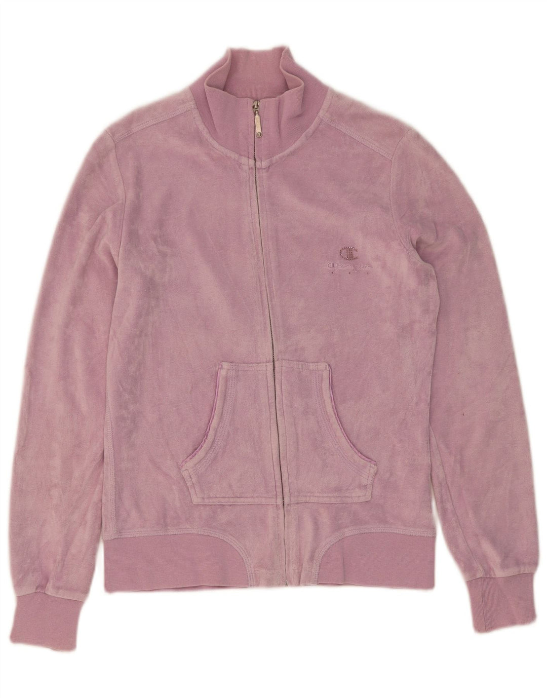 Champion Womens Heritage Fit Træningsdragt Topjakke UK 12 Medium Lilla
