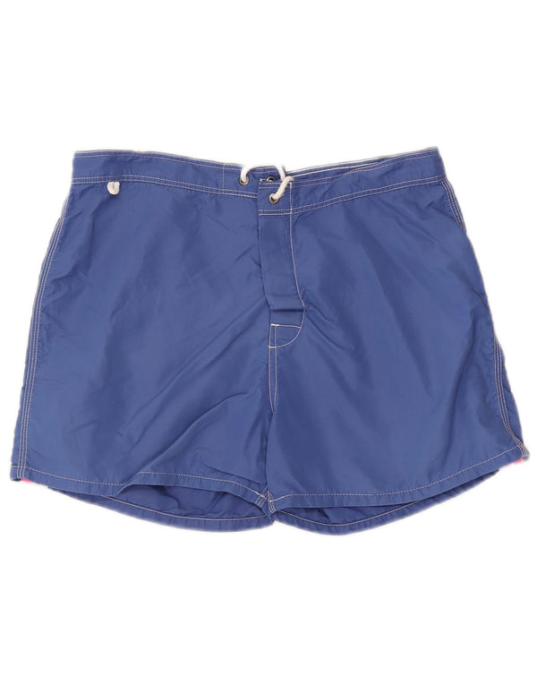 Sundek Herre badeshorts Medium blå stribet nylon