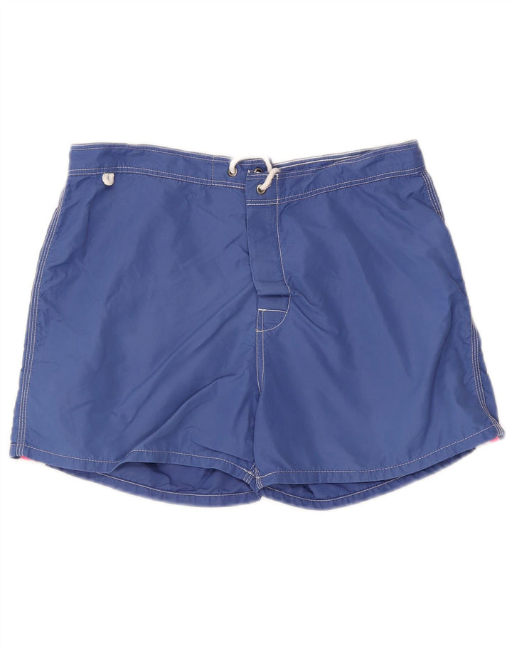 Sundek Herre badeshorts Medium blå stribet nylon