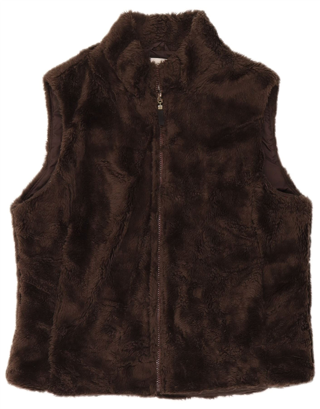 Tom Tailor Dame Sherpa Gilet UK 18 XL Brun polyakryl