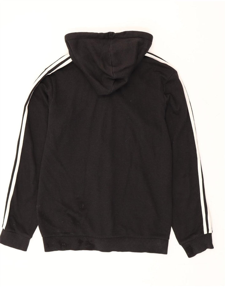 Adidas Hættetrøje med lynlås til mænd mellem sort bomuld