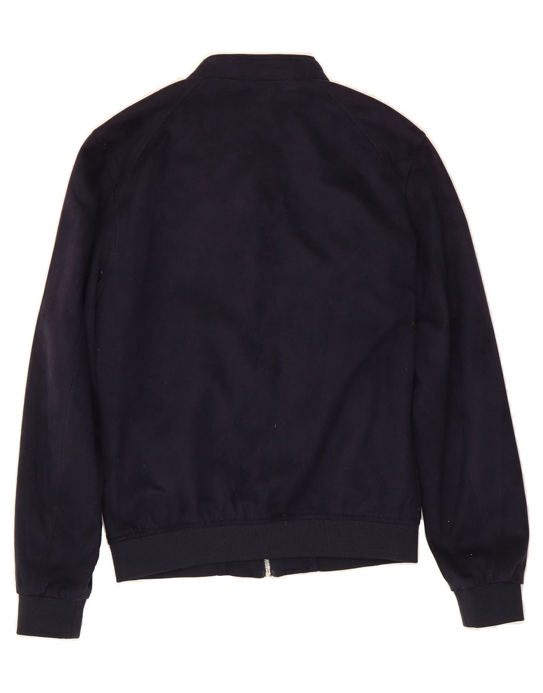 ZARA Mens Bomber Jacket UK 36 Small Navy Blue Polyester Vintage Zara and Second-Hand Zara from Messina Hembry 