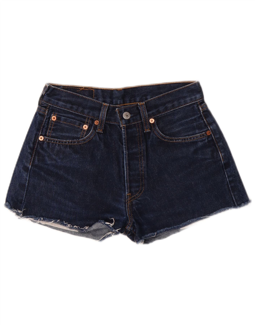 Levi's Womens 501 denimshorts W28 Medium Blue Bomuld Classic