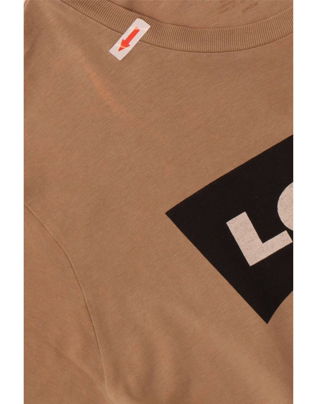 Levi's Herre grafisk T-shirt top lille brun bomuld