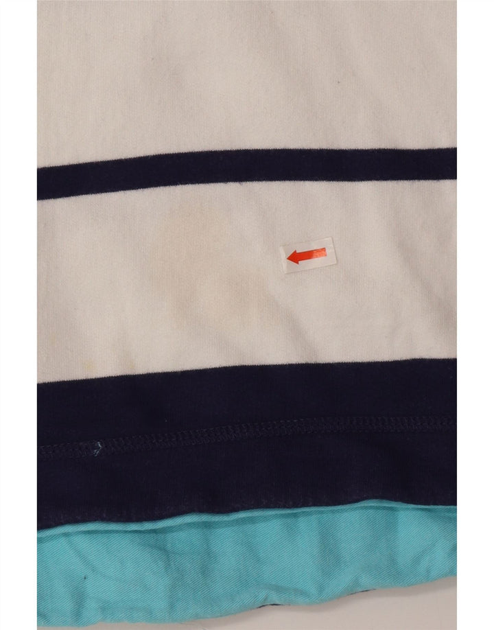 Crew Clothing Dame Sweatshirt Jumper UK 14 Stor hvid stribet