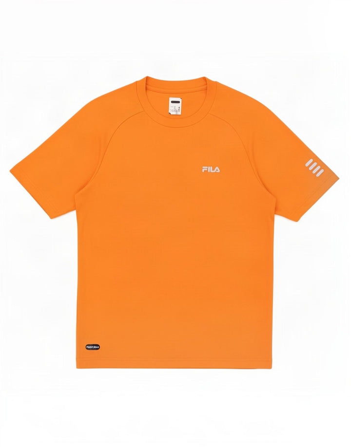 Fila Herre T-Shirt Top IT 44 XS Orange Polyester