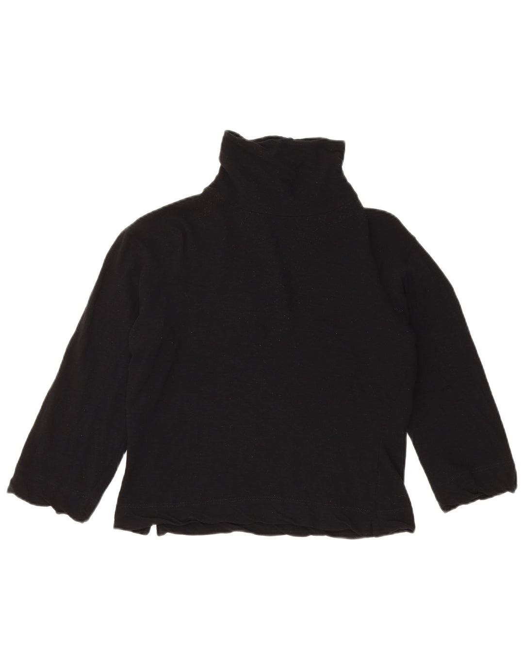 PINKO Dame Crop 3/4-ærmet Turtle Neck sweater UK 14 Medium Black