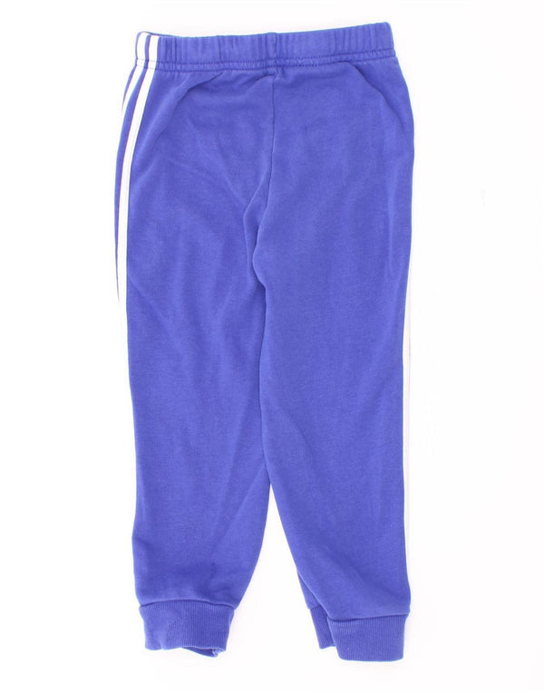 Adidas Drenge Træningsdragt Bukser Joggers 2-3 År Blå Bomuld