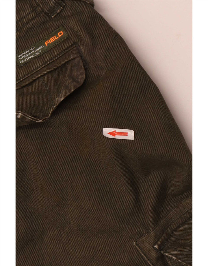 Superdry Herre Cargo Shorts W32 Medium Khaki Bomuld