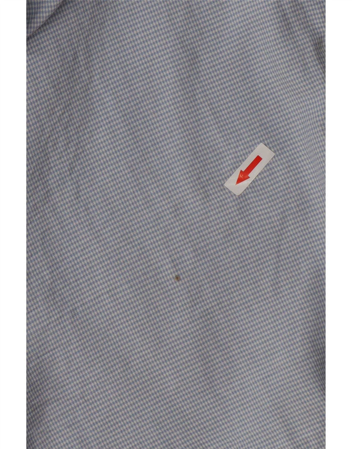 Ballon Dame Oversized Shirt EU 36 Small Blue Gingham Silke