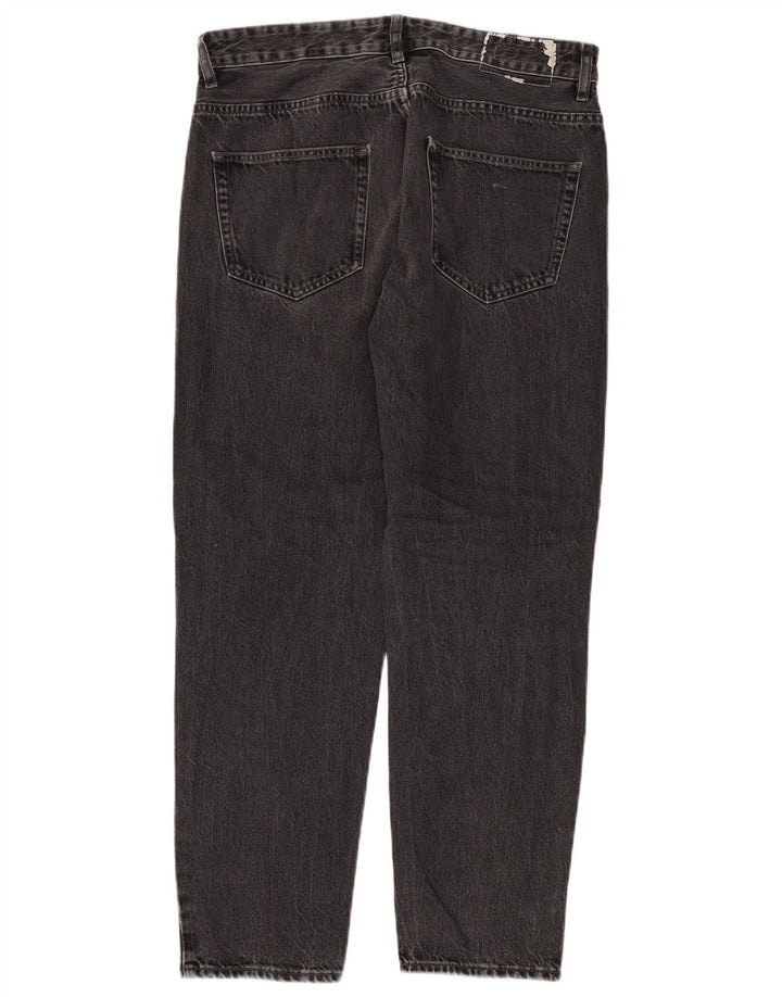 Zara Dame Jeans med høj talje EU 42 Large W32 L30 Grå