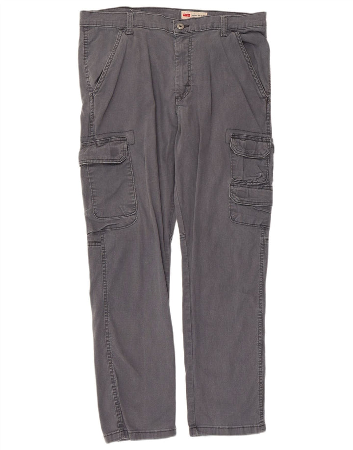 Wrangler Herre Regular Tapered Cargo Bukser W33 L30 Grå Bomuld