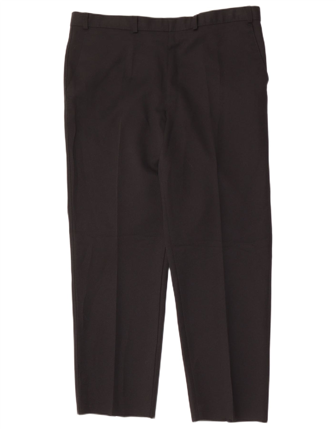 Marks & Spencer Straight Chino-bukser til mænd W38 L29 Sort polyester