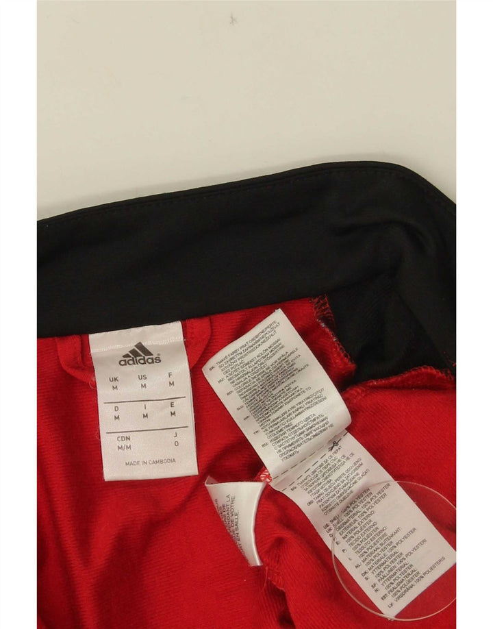 Adidas Herre grafisk træningsdragt Topjakke Medium Rød Colourblock Polyester