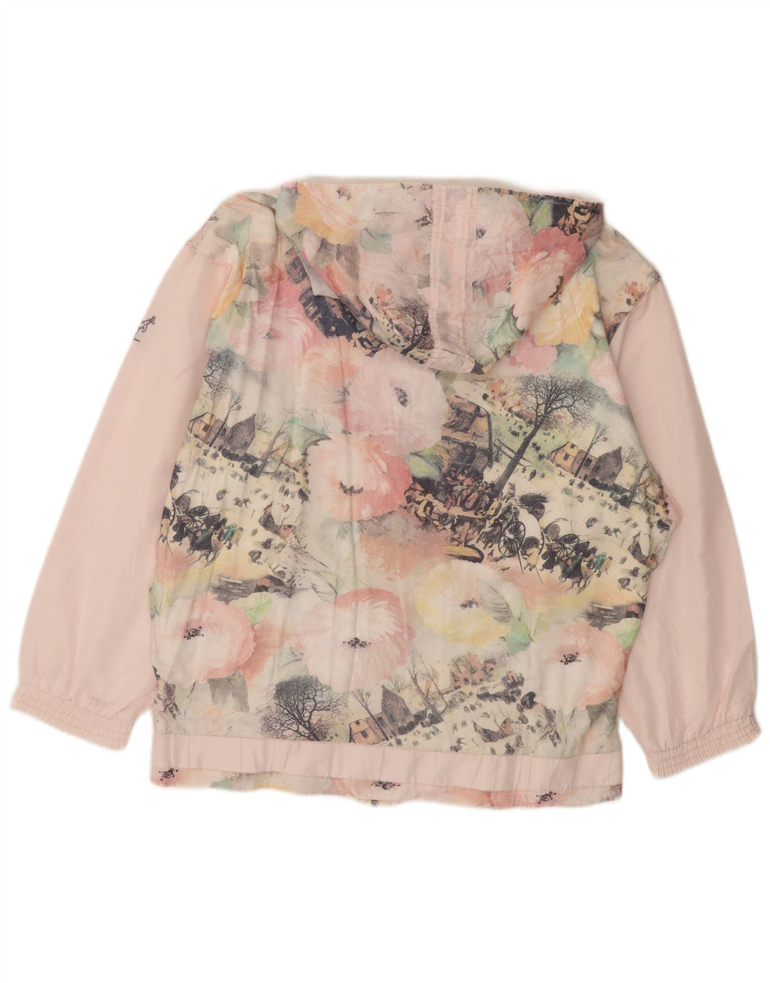 AUSTRALIAN L'ALPINA Dame Oversized grafisk regnjakke IT 48 XL Pink