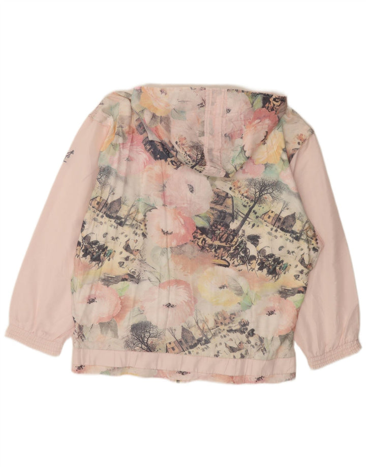 AUSTRALIAN L'ALPINA Dame Oversized grafisk regnjakke IT 48 XL Pink