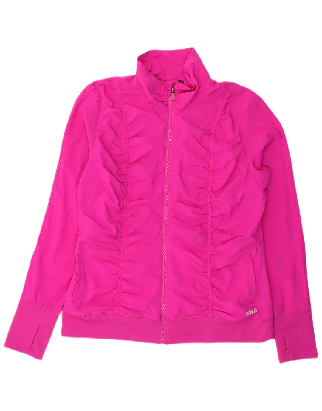 Fila træningsdragt topjakke til kvinder UK 16 Large Pink Polyester