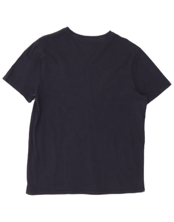 Tommy Hilfiger Herre T-Shirt Top Medium Marineblå Bomuld