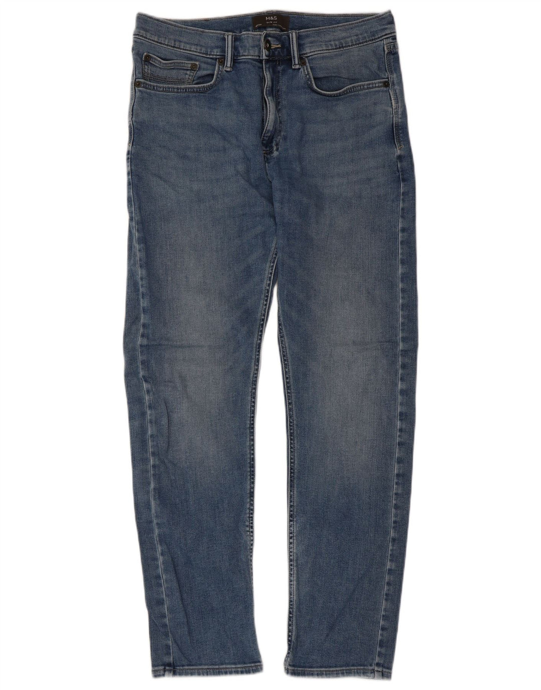Marks & Spencer Slim Jeans til mænd W32 L31 Blå