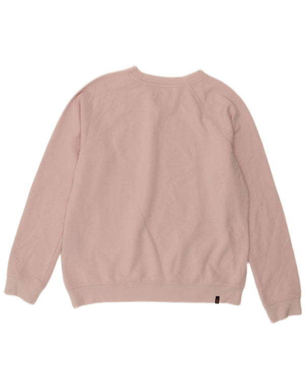 Volcom Womens Grafisk Sweatshirt Jumper US 8 Medium Pink Bomuld
